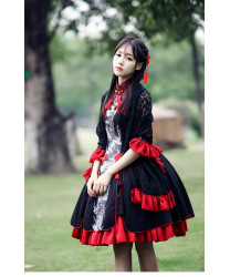 Chinese Wind Lolita Dresses Autumn and Winter Retro Style Lolita Daily Dresses Princess Cosplay Costumes