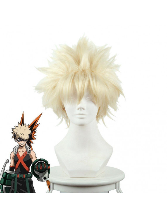 My Hero Academia Bakugou Katsuki Short Styled Cosplay Hair Wig