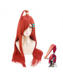 Aotu World Abby Red Long Straight Styled Synthetic Hair Cosplay Wig