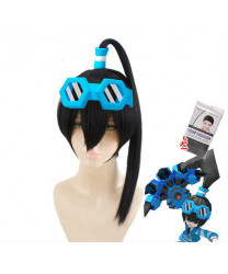 Aotu World Emy Black Ponytail Synthetic Hair Cosplay Wig
