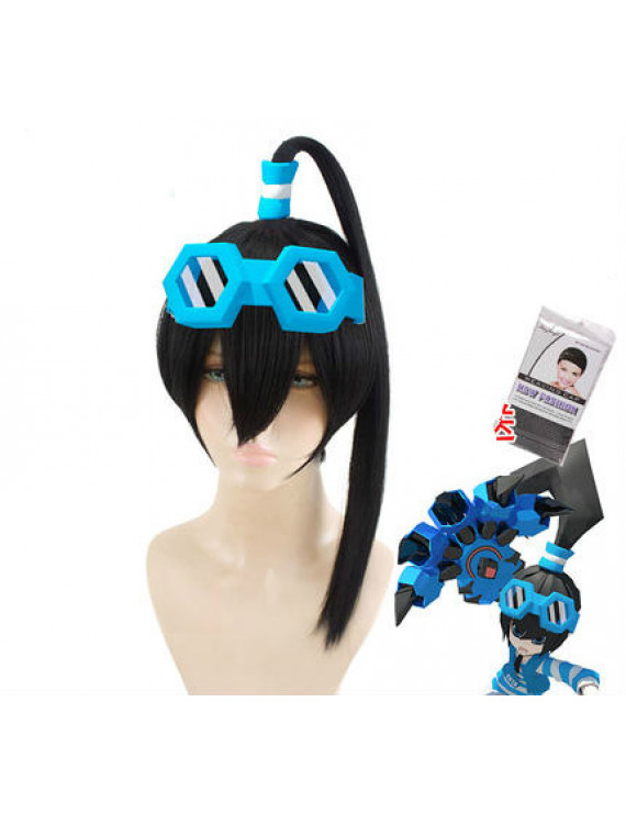 Aotu World Emy Black Ponytail Synthetic Hair Cosplay Wig