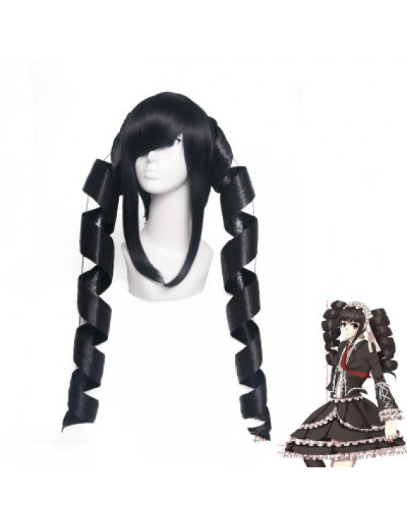 Danganronpa Trigger Happy Havoc Celestia Ludenberg Black Cosplay Wig