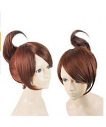 Danganronpa Trigger Happy Havoc Aoi Asahina Brown Cosplay Hair Wig