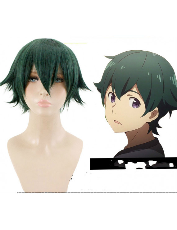 Eromanga Sensei Masamune Izumi Green Short Synthetic Hair Cosplay Wig