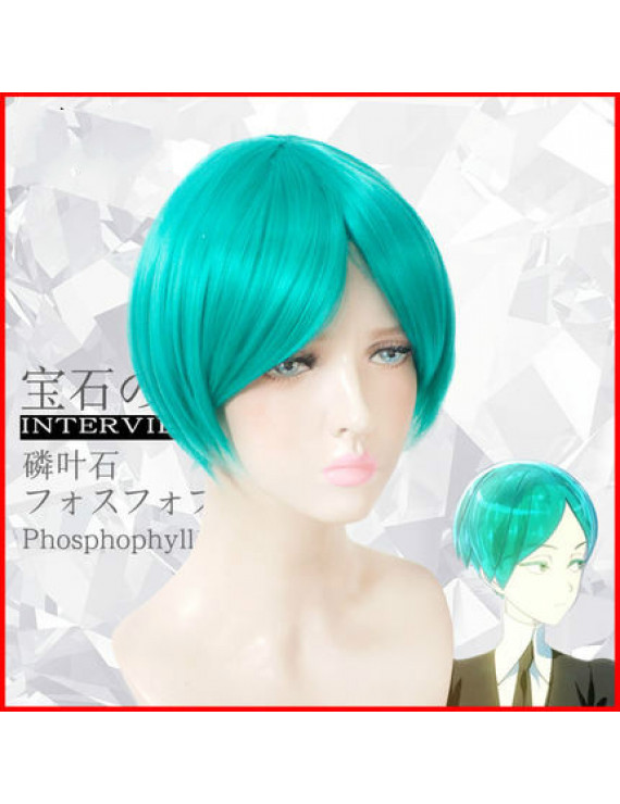 Land of the Lustrous Phosphophyllite Light Blue Short Hair Cosplay Wig