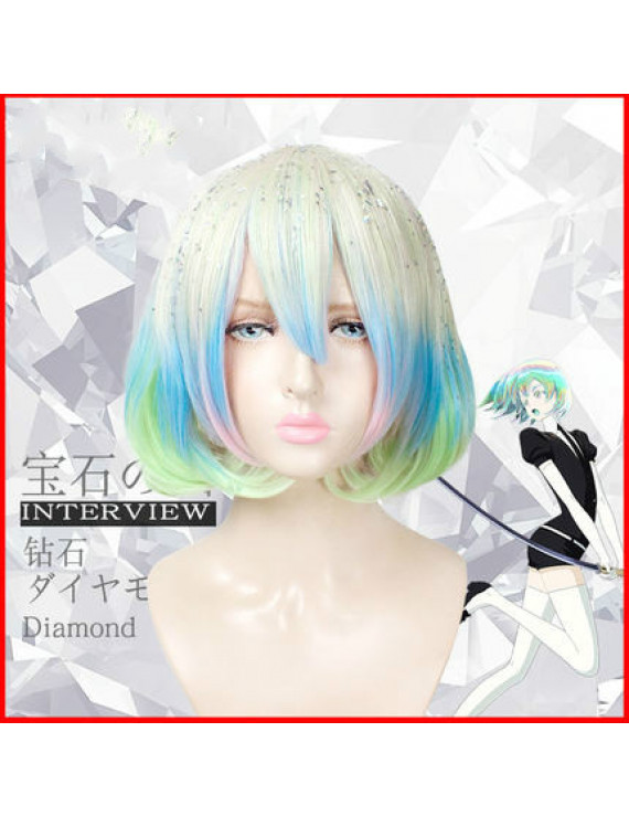 Land of the Lustrous Diamond Short Colour Cosplay Hair Wig