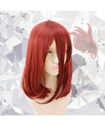 Land of the Lustrous Cinnabar Red Medium Synthetic Hair Cosplay Wig