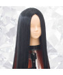 Land of the Lustrous Bort Black Red Long Straight Cosplay Hair Wig