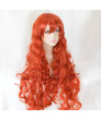 Land of the Lustrous Padparadscha Red Long Curly Synthetic Hair Cosplay Wig