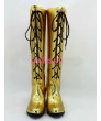 Vocaloid Megurine Luka Golden Shoes Cosplay Boots