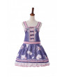 Sweet Lolita Dress JSK Original Autumn Letter Printed Chiffon Dress