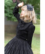 Gothic Lolita Blouse Original Vintage Corduroy Thickening Dark Blouse