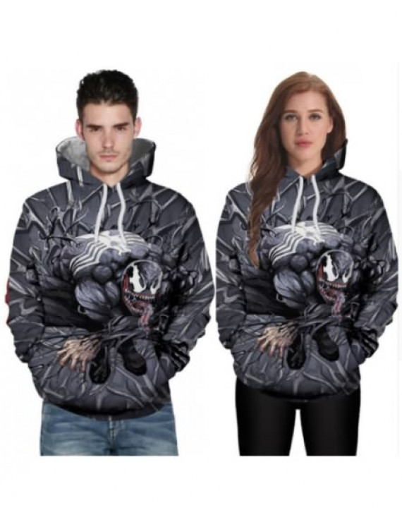 Venom Sweatshirt Hoodies Polyester Long Sleeve Sweatshirt