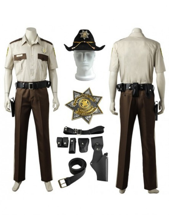 The Walking Dead Season Rick Grimes Cosplay Costume