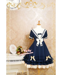 Strawberry Witch Sailor Style TOP Lolita Dress for Summer