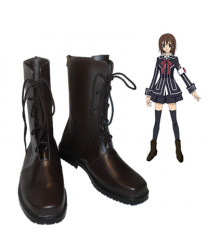 Vampire Knight Kurosu Kuran Yuki PU Leather Cosplay Shoes