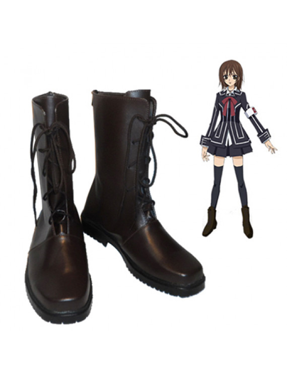 Vampire Knight Kurosu Kuran Yuki PU Leather Cosplay Shoes