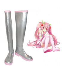 Vocaloid Sakura Miku Boots Cosplay Shoes Cosplay Boots