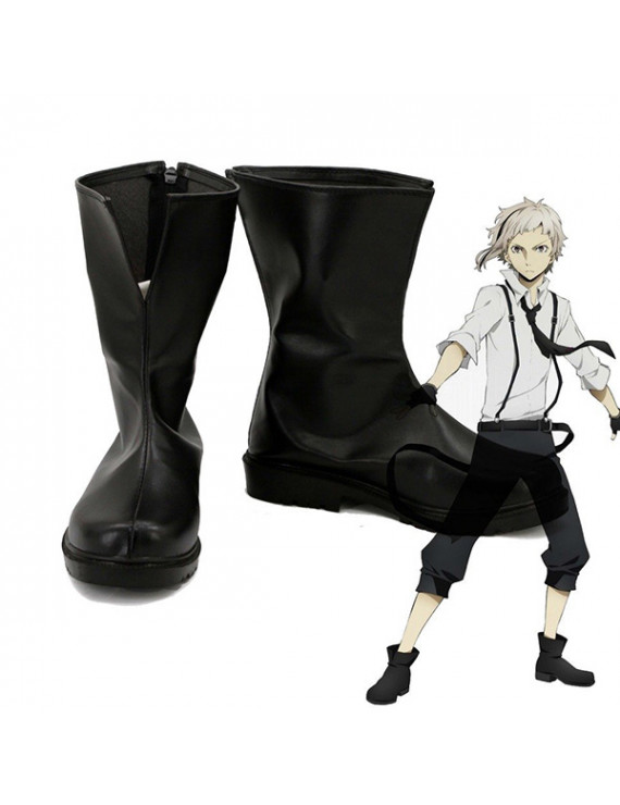 Bungo Stray Dogs Atsushi Nakajima PU Leather Cosplay Boots