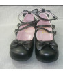 Black Japanese lolita bow princess shoes