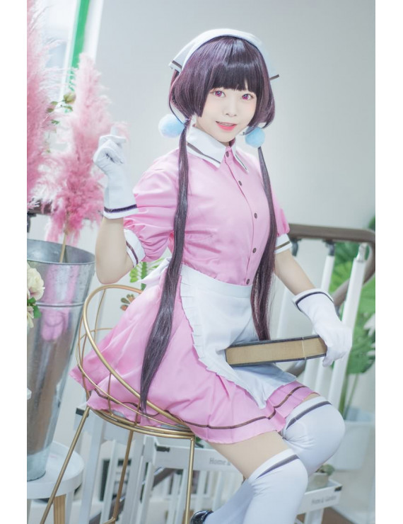 Blend S Maika Purple Long Japan Anime Cosplay ( free shipping ) $19.99