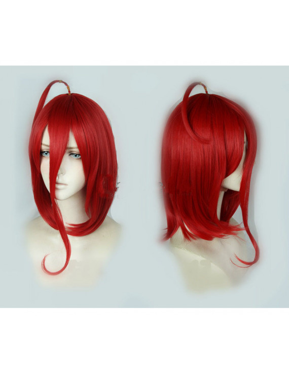Land of the Lustrous Cinnabar Medium Red japan Anime Cosplay Wig