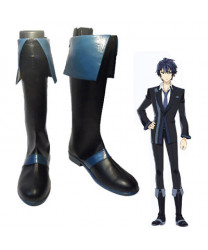 Black Bullet Satomi Rentaro PU Leather Cosplay Boots