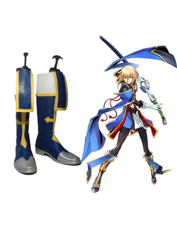 BlazBlue Jin Kisaragi PU Leather Cosplay Shoes