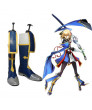 BlazBlue Jin Kisaragi PU Leather Cosplay Shoes