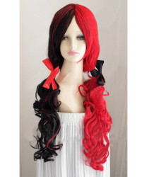 Batman Harley Quinn Wig Red and Black Synthetic Hair Party Wig