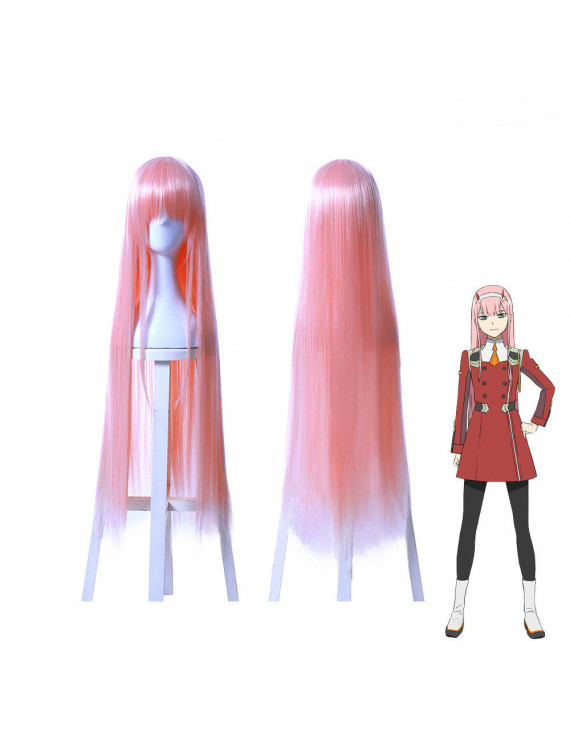 DARLING in the FRANXX Zero Rwo cosplay Wig Long Pink Long Straight Party Wig