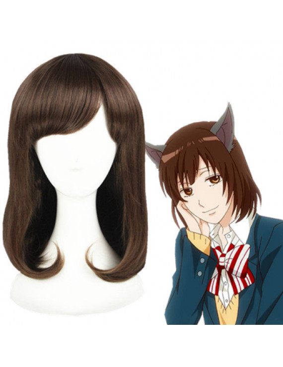 Wolf Girl and Black Prince Shinohara Erika Brown Bob Cosplay Wig