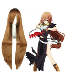 When They Cry Mammon Light Brown Long Straight Cosplay Wig