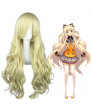 Vocaloid 3 Seeu Pale Gold Long Curly Synthetic Hair Cosplay Wig