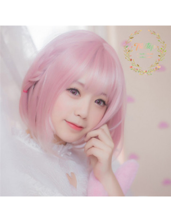 Pink Short Straight Synthetic Hair Lolita Wig