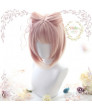 Pink Short Straight Synthetic Hair Lolita Wig