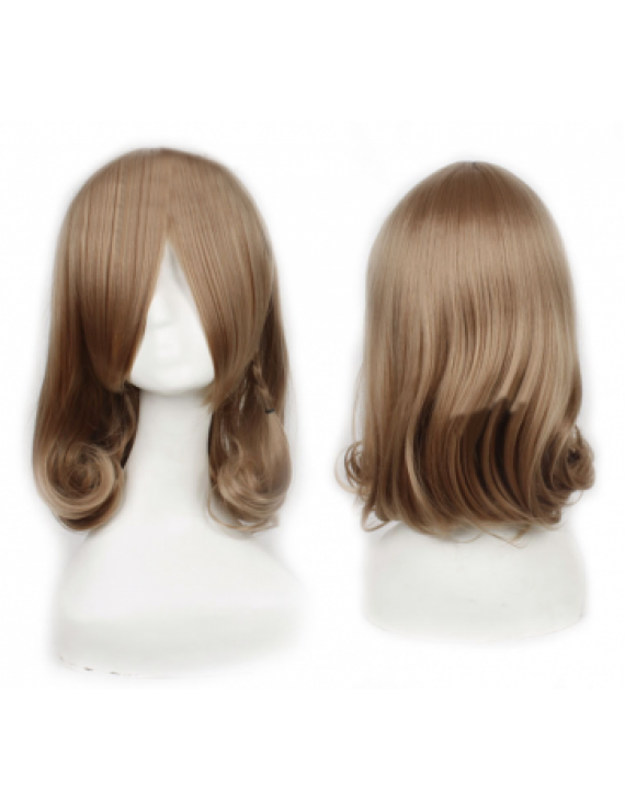 Brown Short Curly Synthetic Hair Lolita Wig