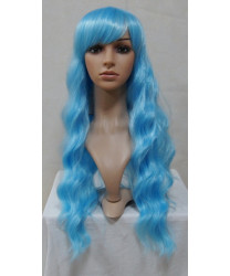 Blue Classic Lolita Wig Long Wavy Synthetic Hair Party Wigs