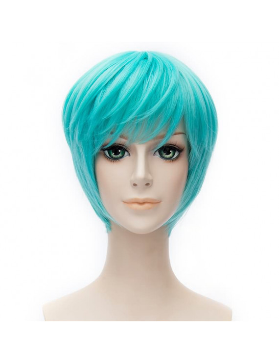 Touken Ranbu Online Cosplay Wig Ichigo Hitofuri Aqua Blue Short Party Wig