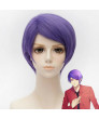 Tokyo Ghoul Shuu Tsukiyama Dark Purple Short Cosplay Wig