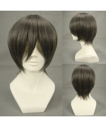 Black Butler Ciel Phantomhive Blue Grey Short Straight Anime Styled Cosplay Wig