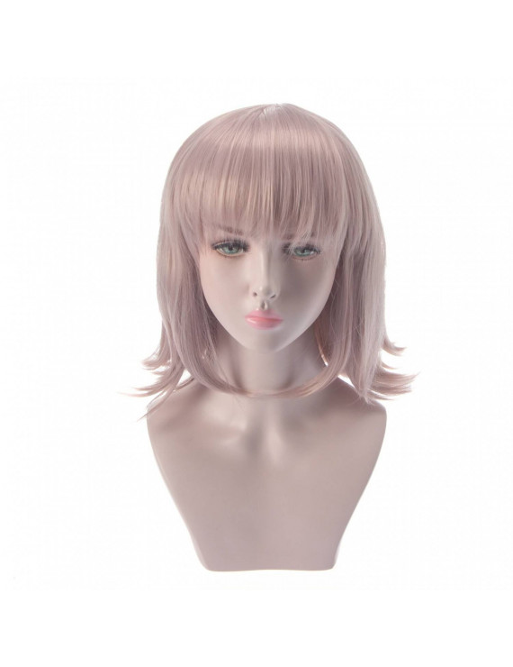 Danganronpa ChiaKi Nanami Silver Short Straight Cosplay Wig