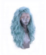 Lolita Wig Long Curly Blue Green Harajuku Synthetic Wig