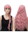 Lolita Wig Pink Long Curly Synthetic Hair Wig