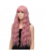Lolita Wig Pink Long Curly Synthetic Hair Wig