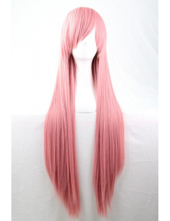 Lolita Wig Long Straight Pink Harajuku Synthetic Hair Full Wig