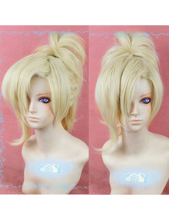 Overwatch Mercy Styled Wig Blonde Ponytail Cosplay Wig