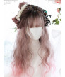 Classic Lolita Wig Meidum Length Roman Curly hair Cosplay Wig With Neat Bang