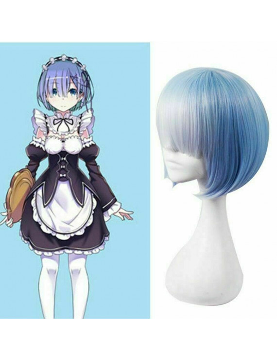 Re Life In A Different World From Zero Rem Or Ram Christmas Cosplay Wig