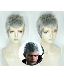 Devil May Cry 5 Nero Gray Short Game Cosplay Wig